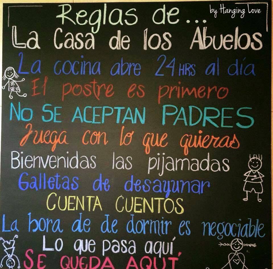 Las reglas de las casas de los abuelos